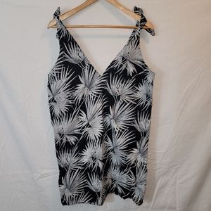 TOBI Palm Leaf Print Summer Dress/ Cover up